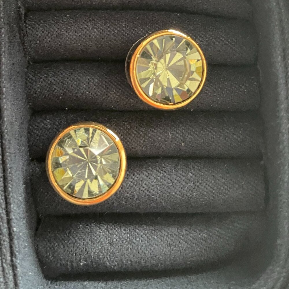 Kate Spade Smoky Crystal Gumdrop Studs